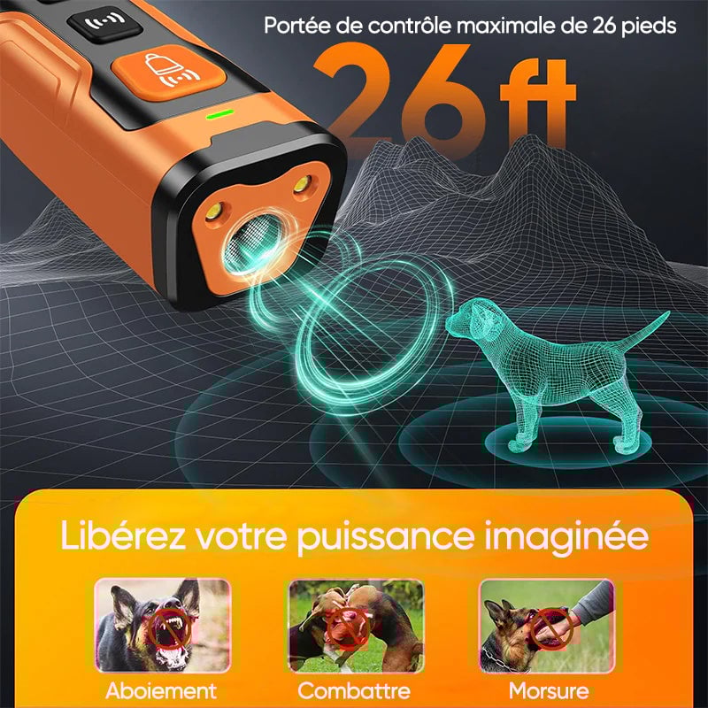 Mini répulseur à ultrasons rechargeable pour chien et dispositif anti-aboiement