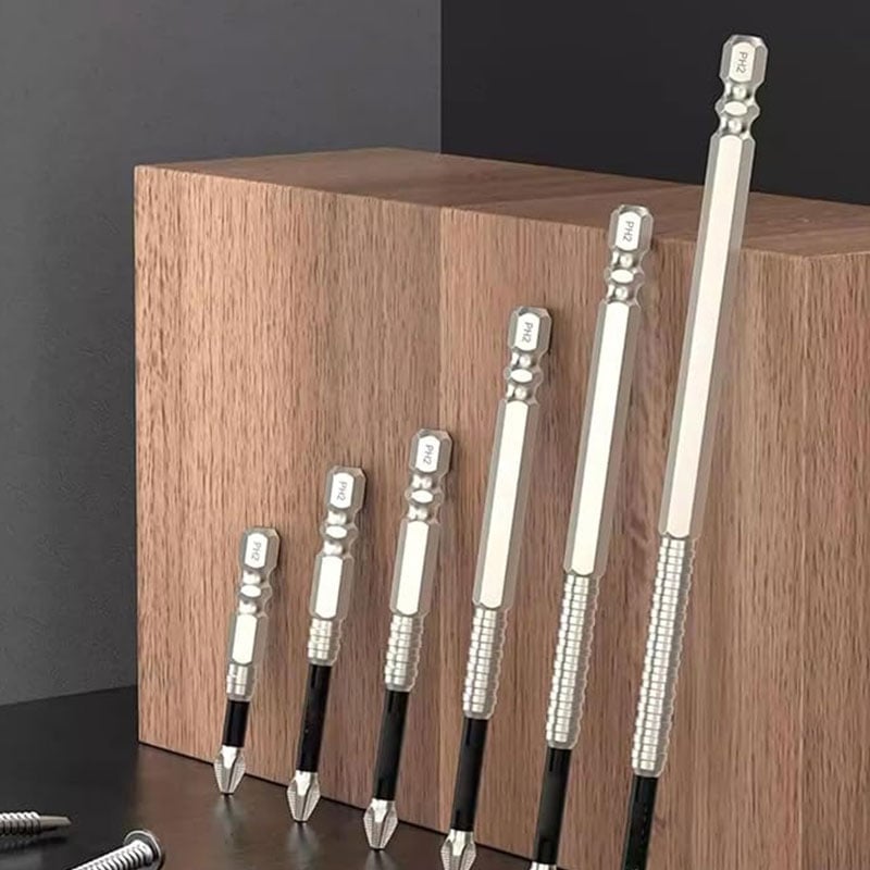 Set met hoogmagnetische schroevendraaiers en boortjes