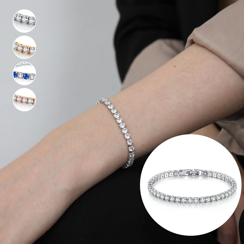 Bracelet de Moissanite Etincelant
