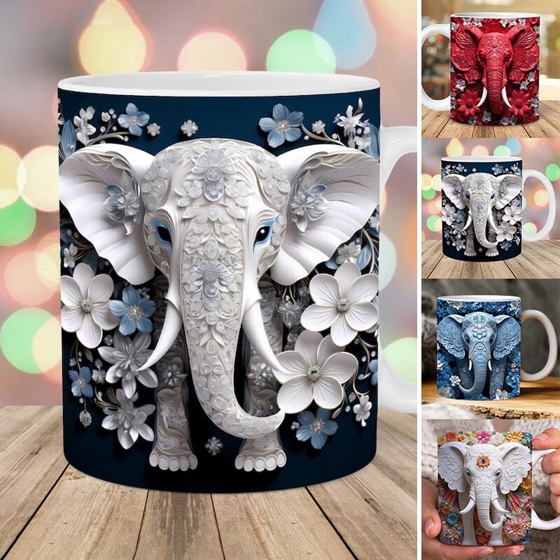 Mug imprimé éléphant