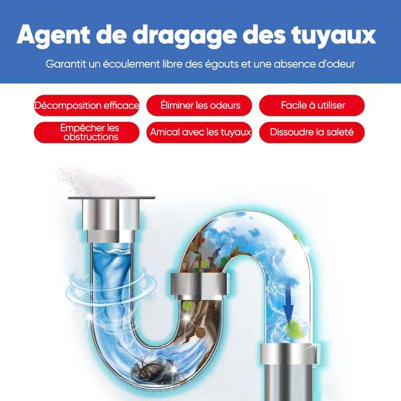 Agent de dragage de tuyaux multifonctionnel