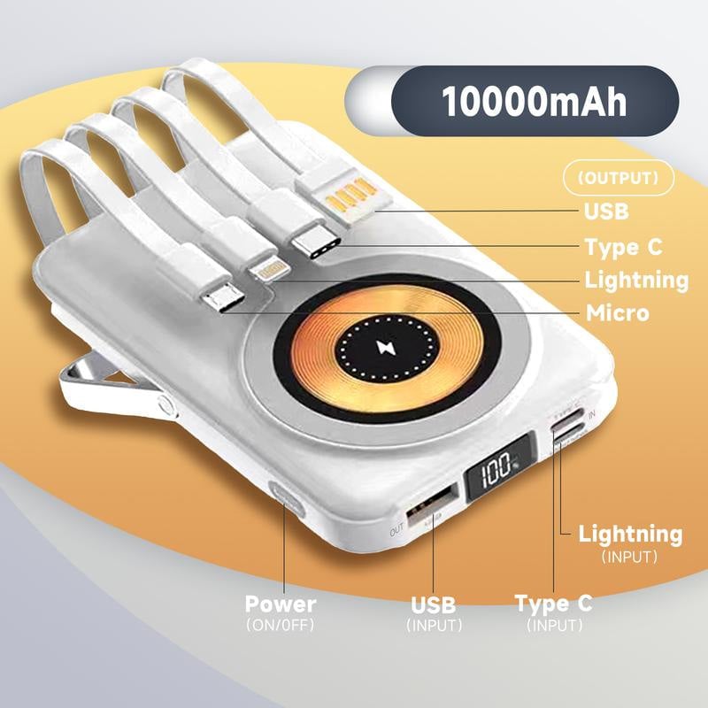Batterie externe magnétique sans fil 10 000 mAh