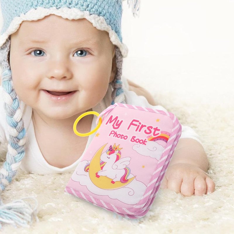 Mon premier livre photo de bébé avec miroir de sécurité