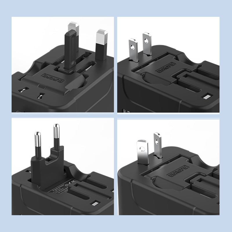 Adaptateur de voyage universel avec deux ports USB