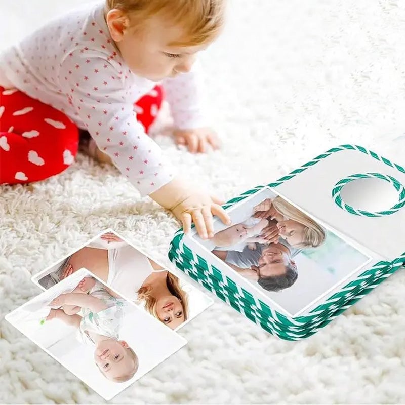 Mon premier livre photo de bébé avec miroir de sécurité