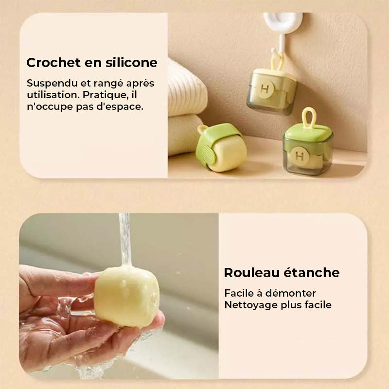 Rouleau anti-peluches adhésif réutilisable