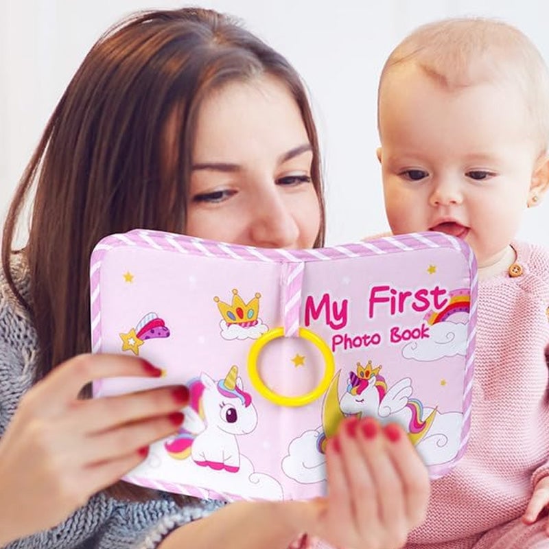 Mon premier livre photo de bébé avec miroir de sécurité