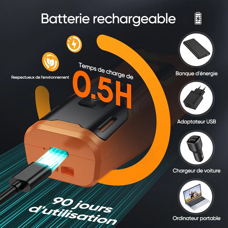 Mini répulseur à ultrasons rechargeable pour chien et dispositif anti-aboiement