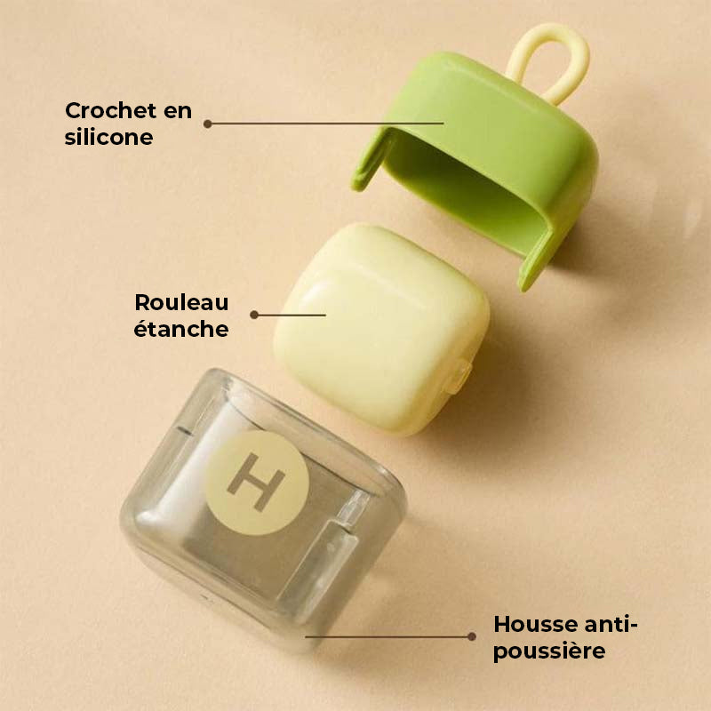 Rouleau anti-peluches adhésif réutilisable