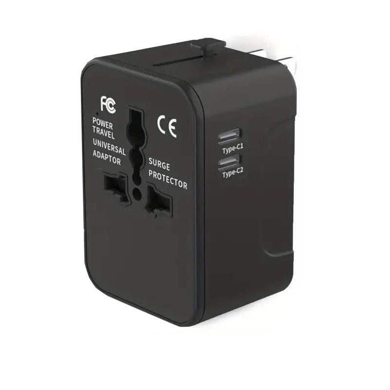 Adaptateur de voyage universel avec deux ports USB