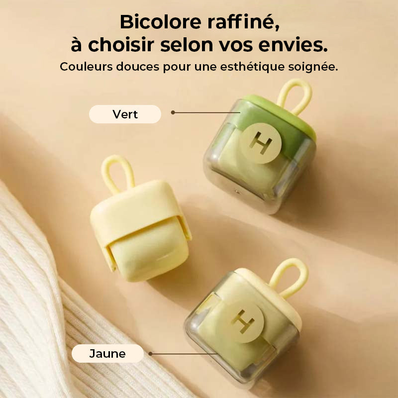 Rouleau anti-peluches adhésif réutilisable