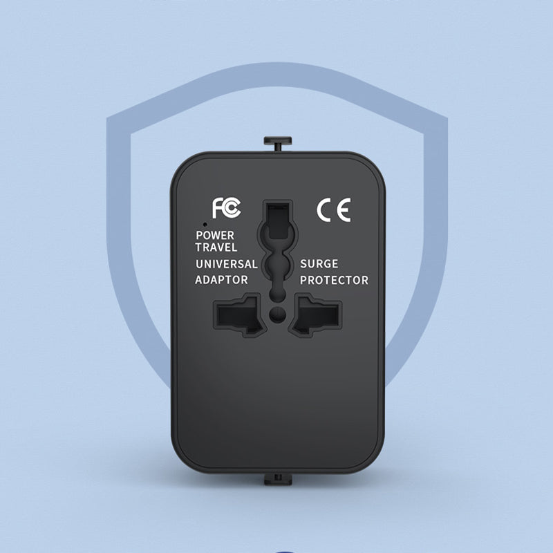 Adaptateur de voyage universel avec deux ports USB