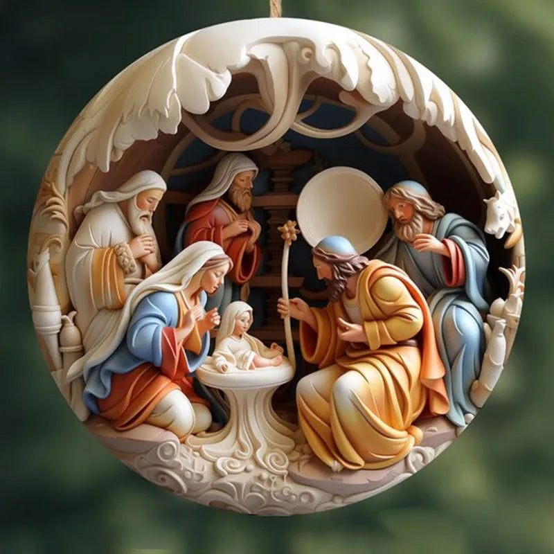 Ornement de Noël Nativité