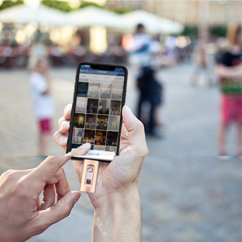 Clé USB haute capacité 3 en 1 avec sécurité par empreinte digitale