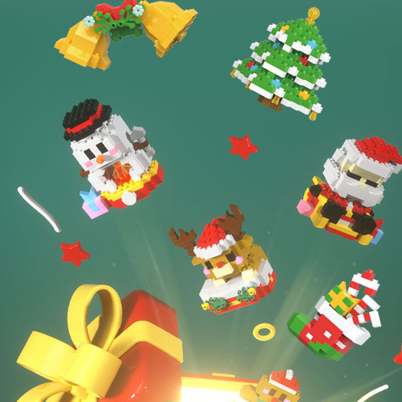 Blocs de construction d'éléments de Noël
