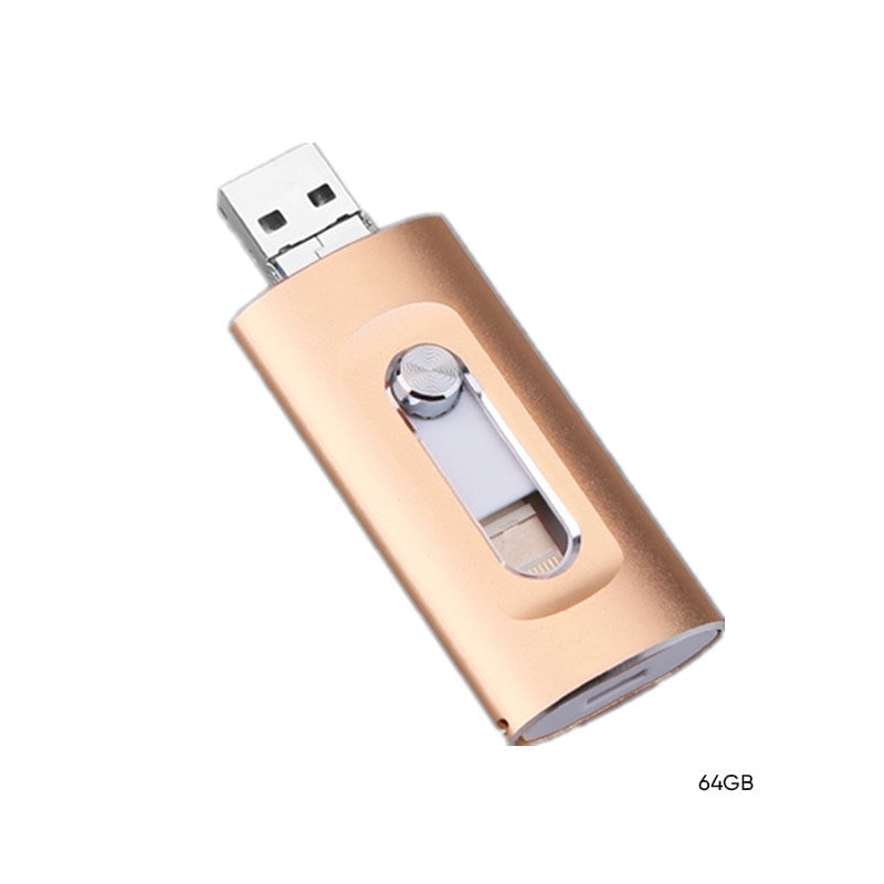 Clé USB haute capacité 3 en 1 avec sécurité par empreinte digitale
