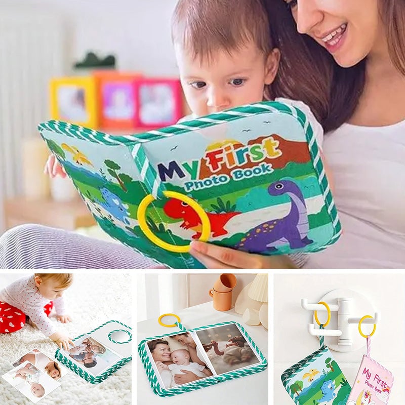 Mon premier livre photo de bébé avec miroir de sécurité