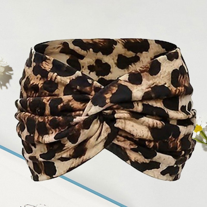 Bandeau de yoga à croix imprimée