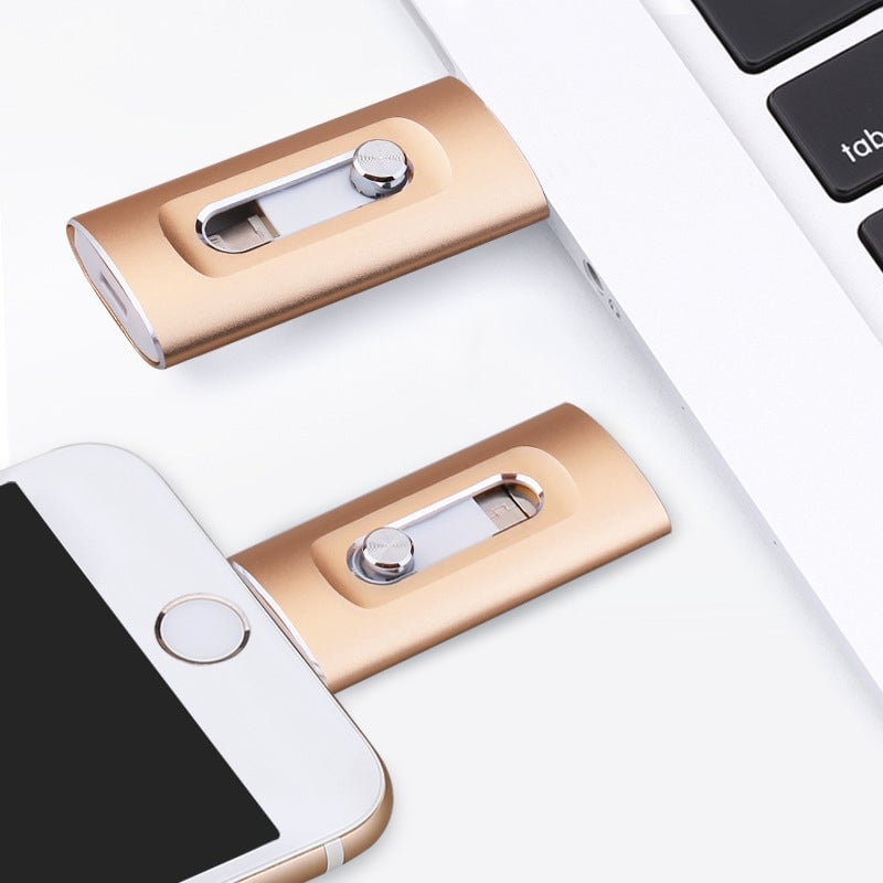 Clé USB haute capacité 3 en 1 avec sécurité par empreinte digitale
