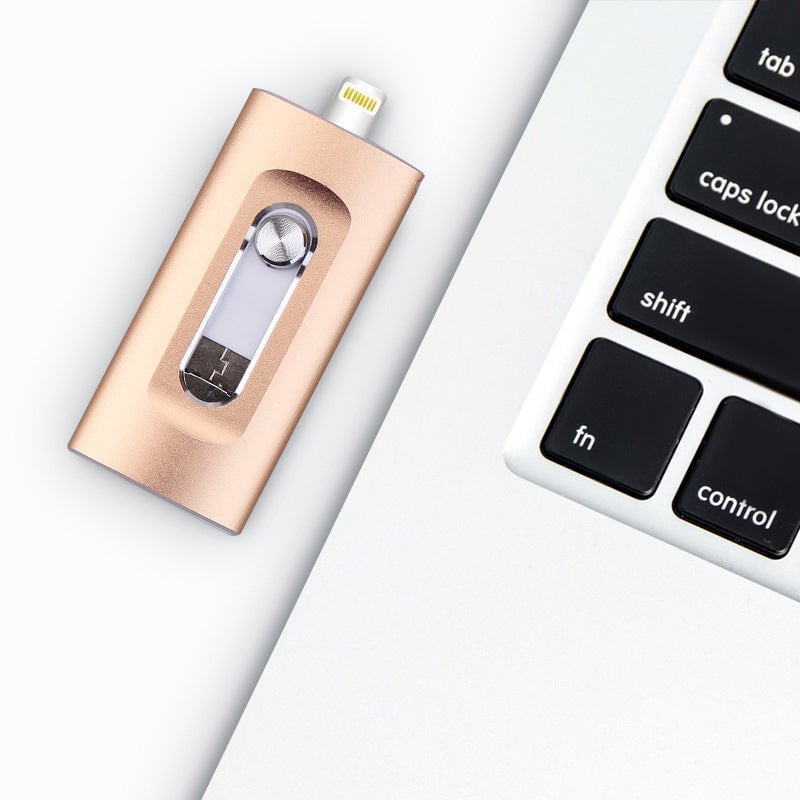 Clé USB haute capacité 3 en 1 avec sécurité par empreinte digitale