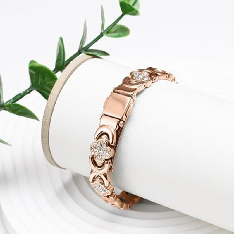 Bracelet en cuivre fleuri