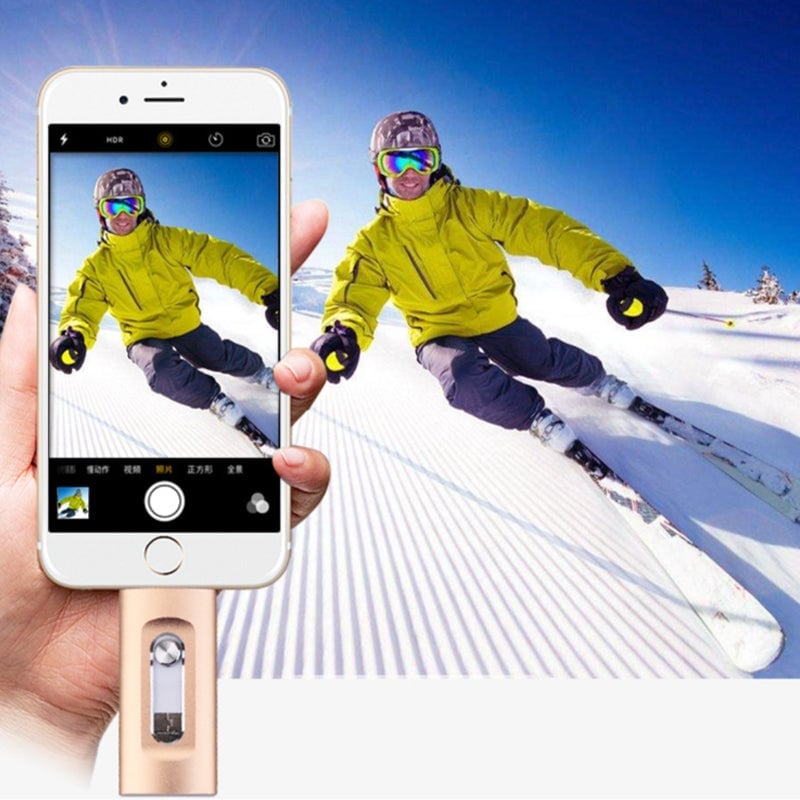 Clé USB haute capacité 3 en 1 avec sécurité par empreinte digitale