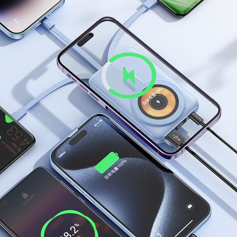 Batterie externe magnétique sans fil 10 000 mAh