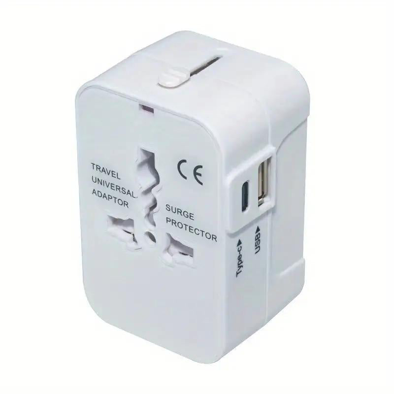 Adaptateur de voyage universel avec deux ports USB