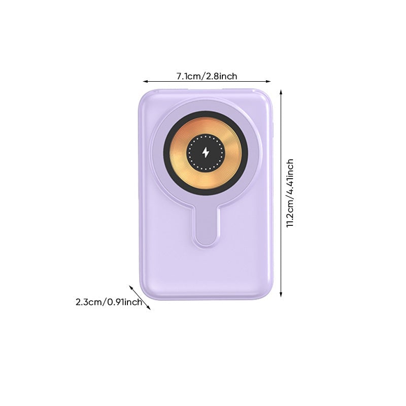 Batterie externe magnétique sans fil 10 000 mAh