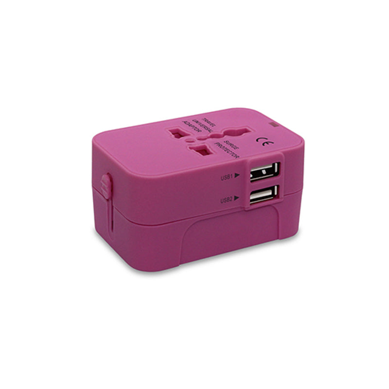 Adaptateur de voyage universel avec deux ports USB