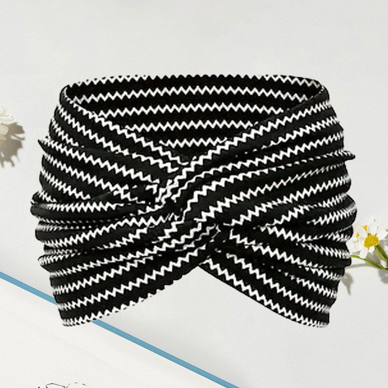 Bandeau de yoga à croix imprimée