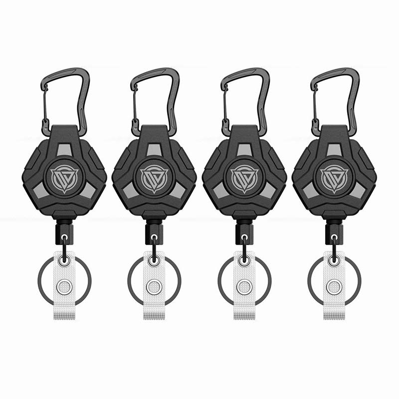 Porte-clés rétractable robuste