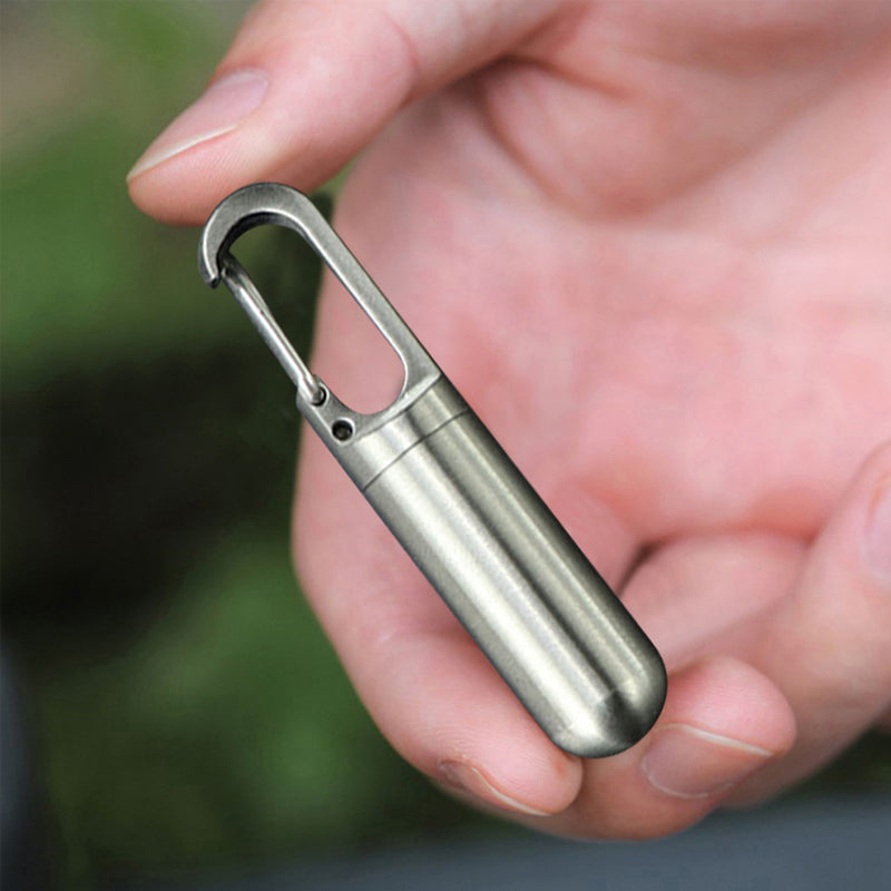 Boîte à pilules en acier inoxydable