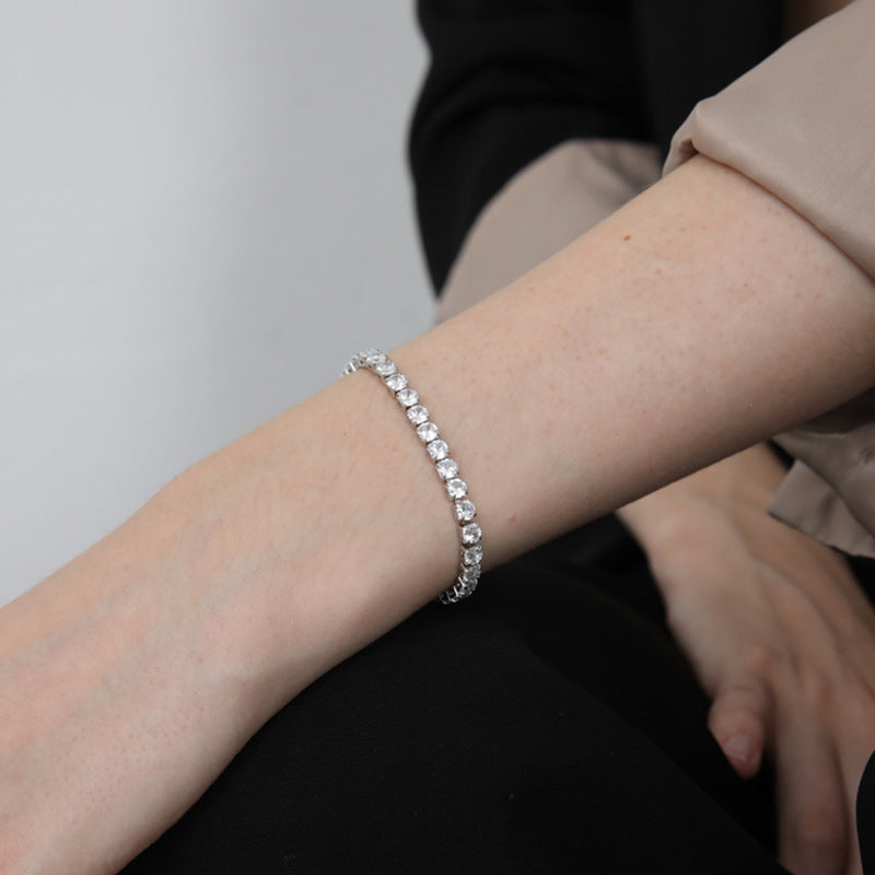 Bracelet de Moissanite Etincelant