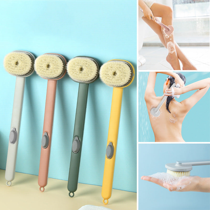 Brosse de nettoyage de massage de bain à long manche