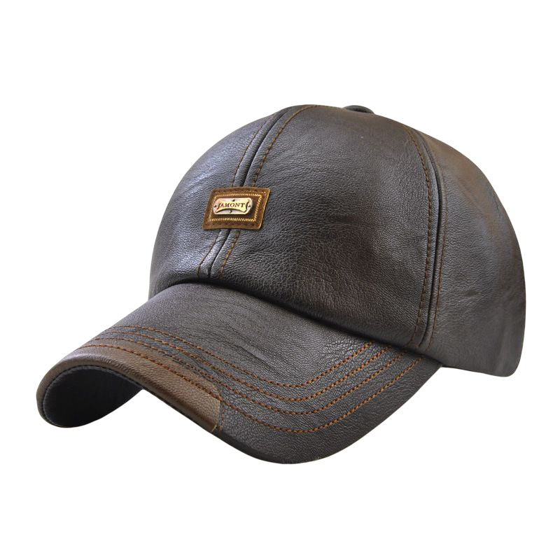 Nouvelle Casquette en Cuir Tendance