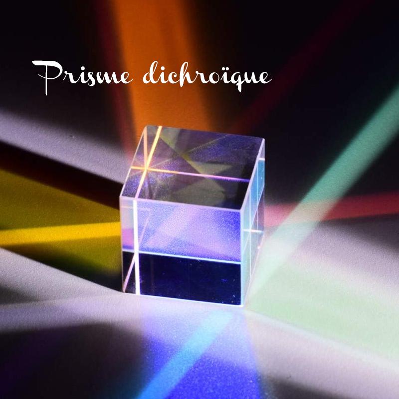 Séparateur de faisceau dichroïque en cube de verre optique, rapport de prisme 50:50, spectrome Sicence 1420 Séparateur de faisceau dichroïque en cube de verre optique, rapport de prisme 50:50, spectrome Sicence 1420