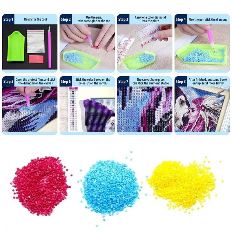 🥰Diamond Crafts Coasters Sous-verres de peinture au diamant (Mandala)