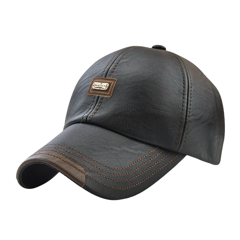 Nouvelle Casquette en Cuir Tendance