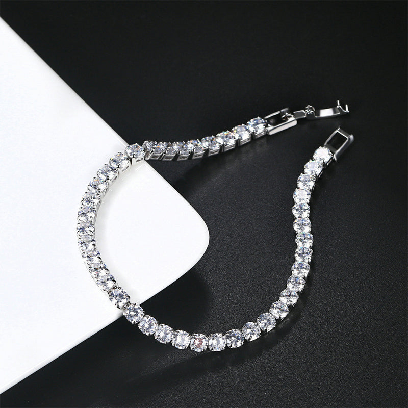 Bracelet de Moissanite Etincelant