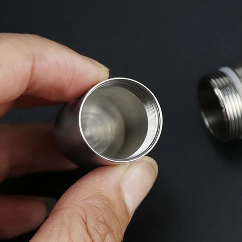 Boîte à pilules en acier inoxydable