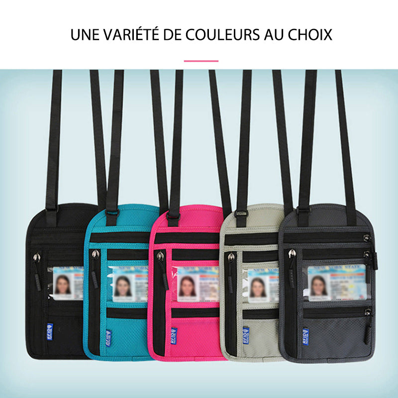Portefeuille de Voyage Avec Porte-passeport à Blocage RFID