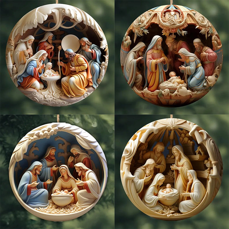 Ornement de Noël Nativité