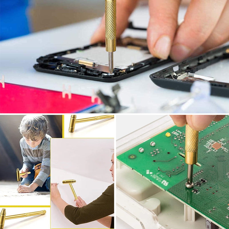 Mini marteau multifonctionnel en cuivre 6 en 1