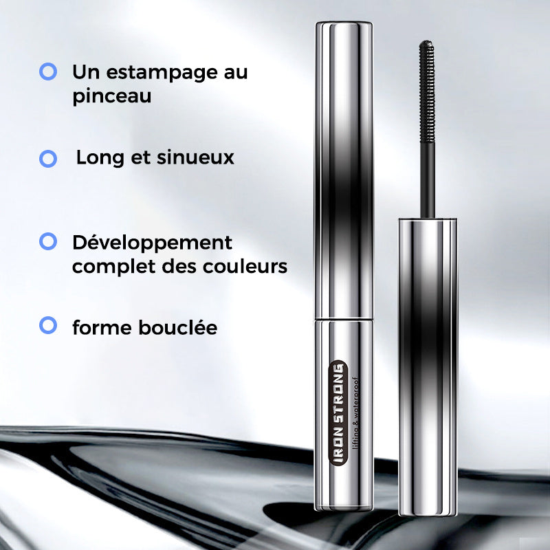 Mascara en bouteille métallique imperméable et anti-taches