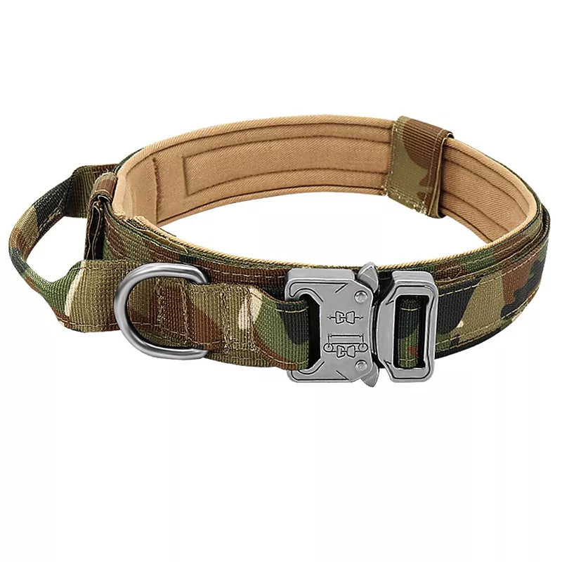Collier de chien tactique avec poignée